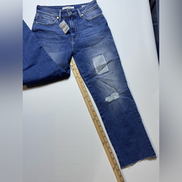 Mavi Nikki Mid-Rise Cropped Patchwork sz 27 - Picture 6 of 7